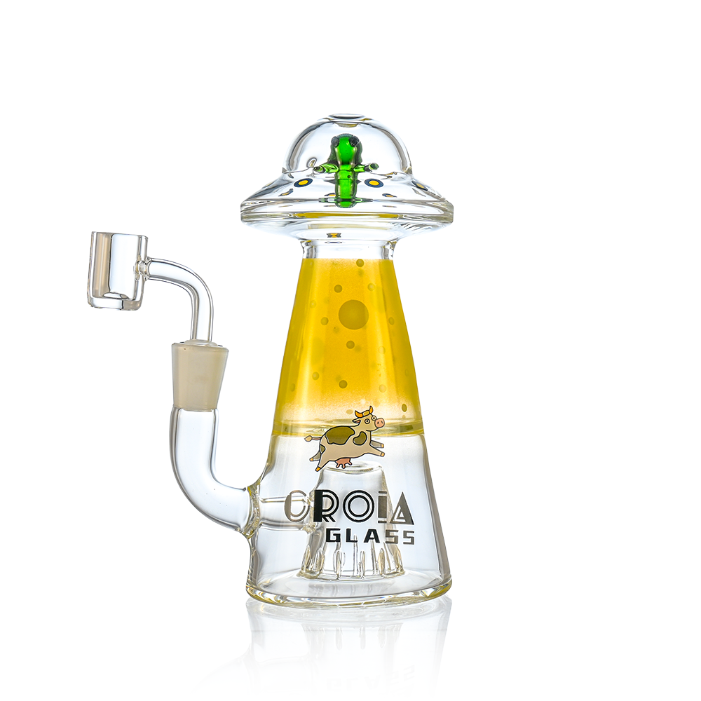 UFO Alien Dab Rig with Showerhead Perc | Croia Glass - Discreet Smoker