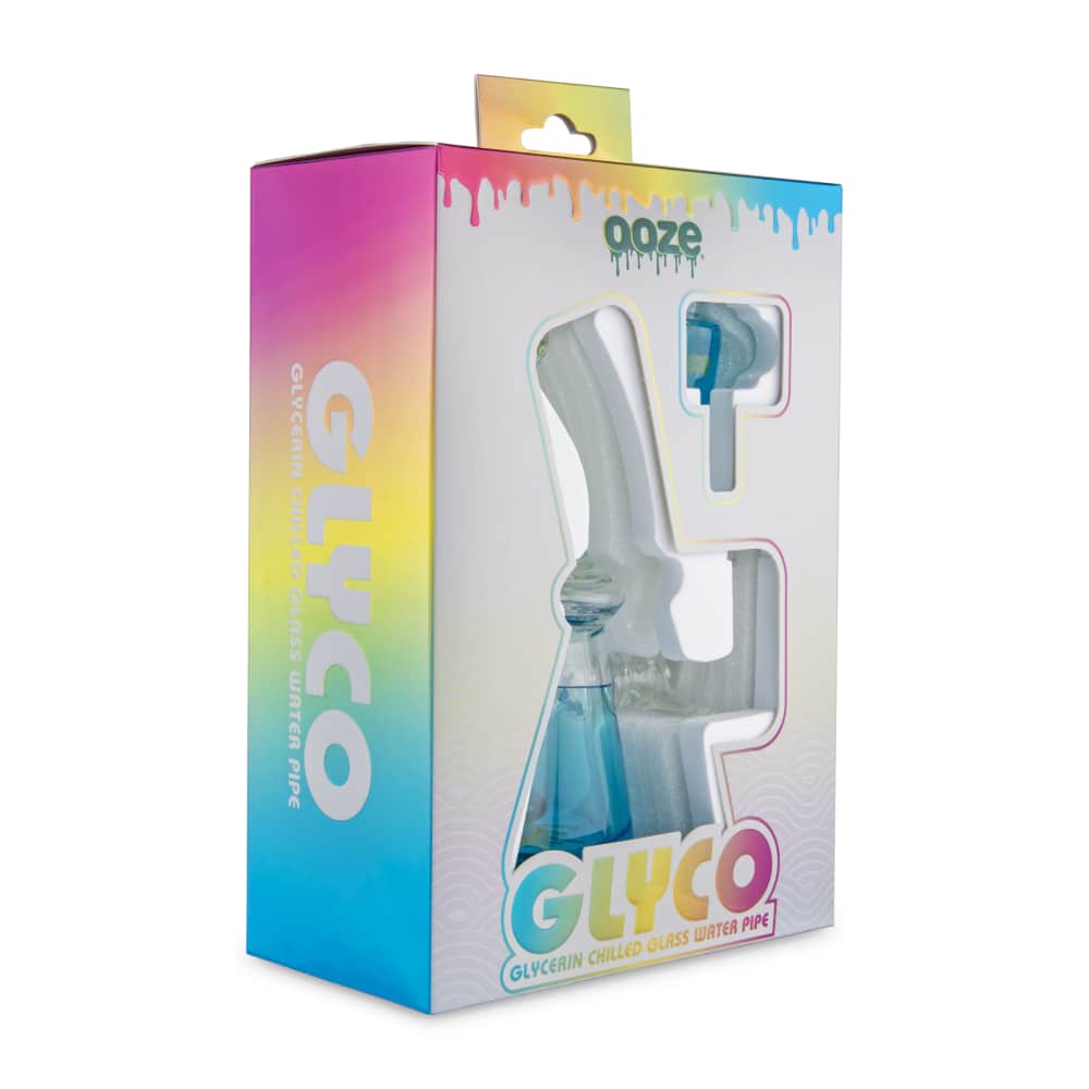 Ooze Glyco Bong Glycerin Chilled Glass Water Pipe - Discreet Smoker