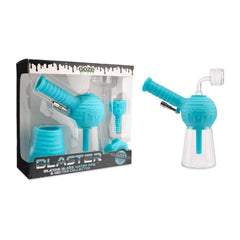 Ooze Blaster Silicone Glass 4-in-1 Hybrid Water Pipe and Dab Straw - Discreet Smoker