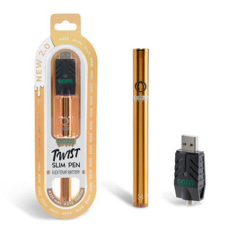Ooze Twist Slim Pen 2.0 510 Thread Vaporizer Battery - Discreet Smoker