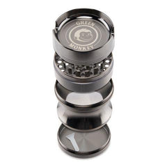Green Monkey Grinder - Chacma 4pc with Ashtray - 63mm - Discreet Smoker