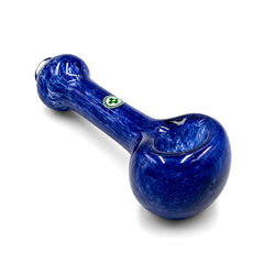USA Made Glassworks Frit Glass Spoon Pipe – 4″ – Assorted Colors
