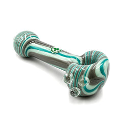 USA Made Glassworks Linework Glass Spoon Pipe – 4″ – Assorted Colors