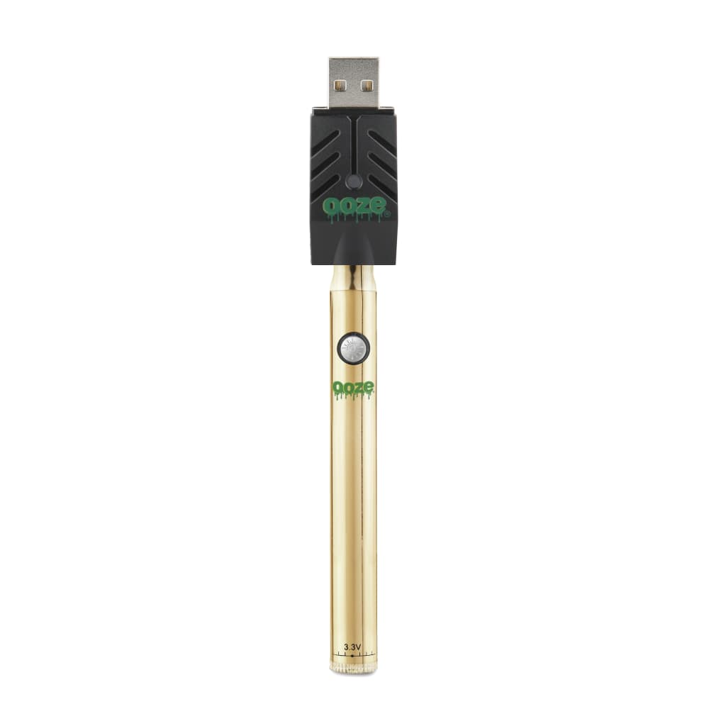 Ooze Slim Twist 510 Thread 320 mAh CBD Vape Pen Battery + USB Charger - Discreet Smoker