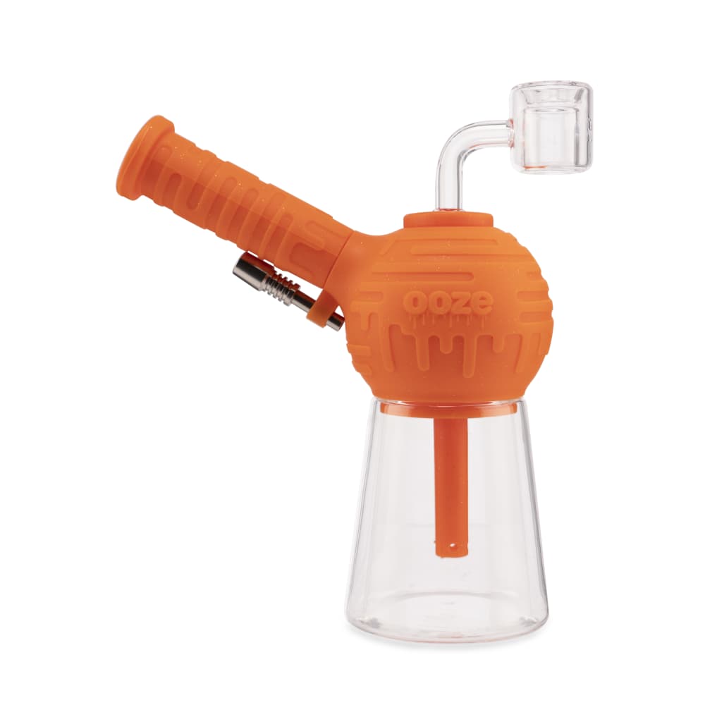 Ooze Blaster Silicone Glass 4-in-1 Hybrid Water Pipe and Dab Straw