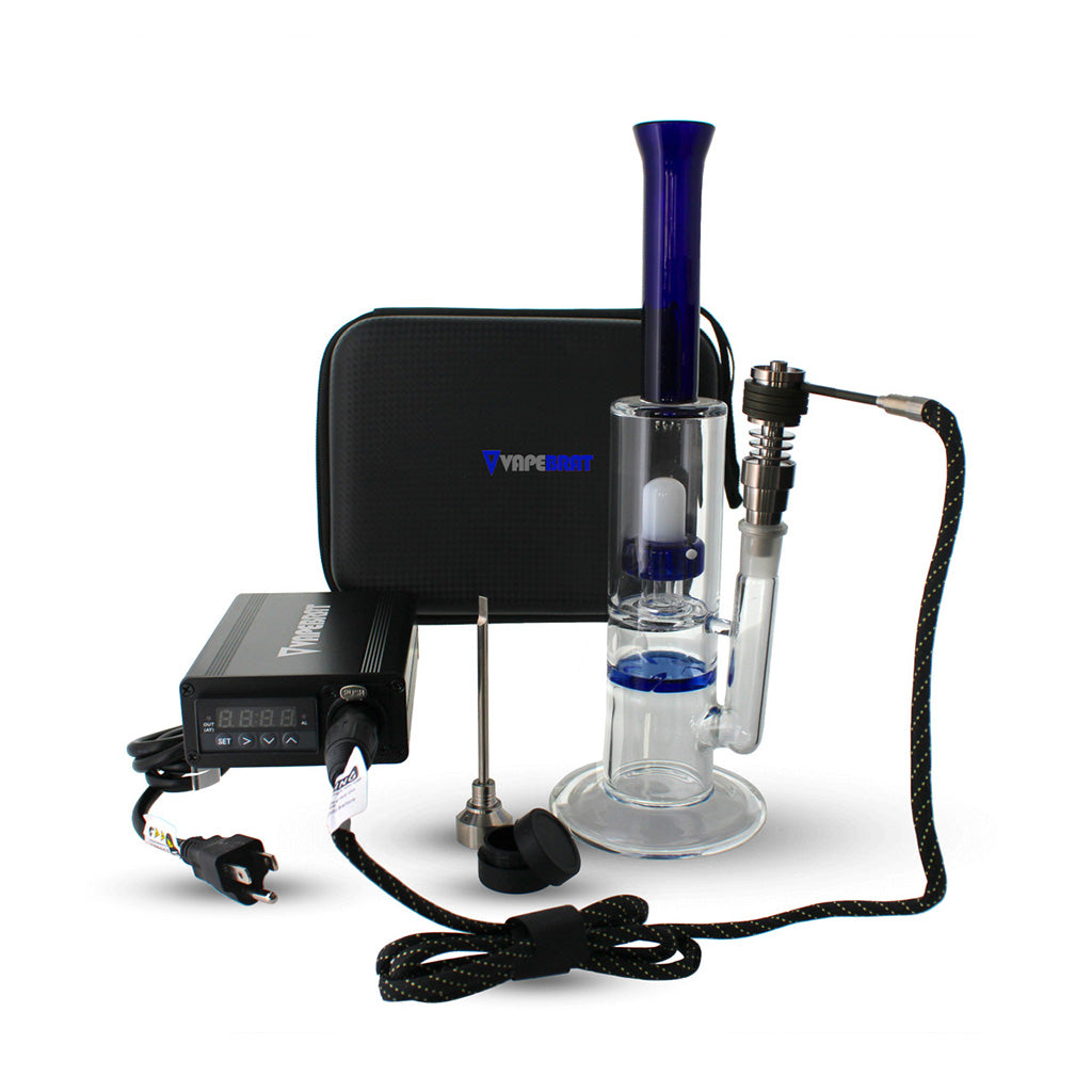 VapeBrat Titanium Enail - Micro E-Nail, Titanium Nail, 20mm Barrel Coil - Discreet Smoker