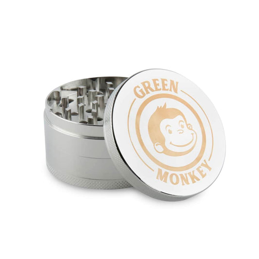 Green Monkey Grinder - Capuchin 4pc - 75mm - Discreet Smoker