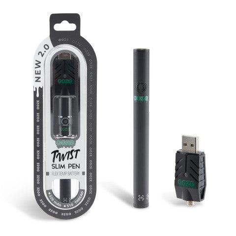 Ooze Twist Slim Pen 2.0 510 Thread Vaporizer Battery - Discreet Smoker