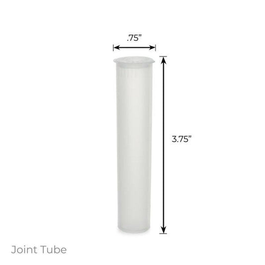 Loud Lock 95mm Plastic Joint Tubes - 1000ct - Clear - Discreet Smoker