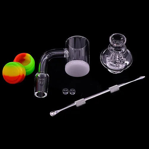 Space King Opaque White Bottom Banger Kit (Coral) - Discreet Smoker