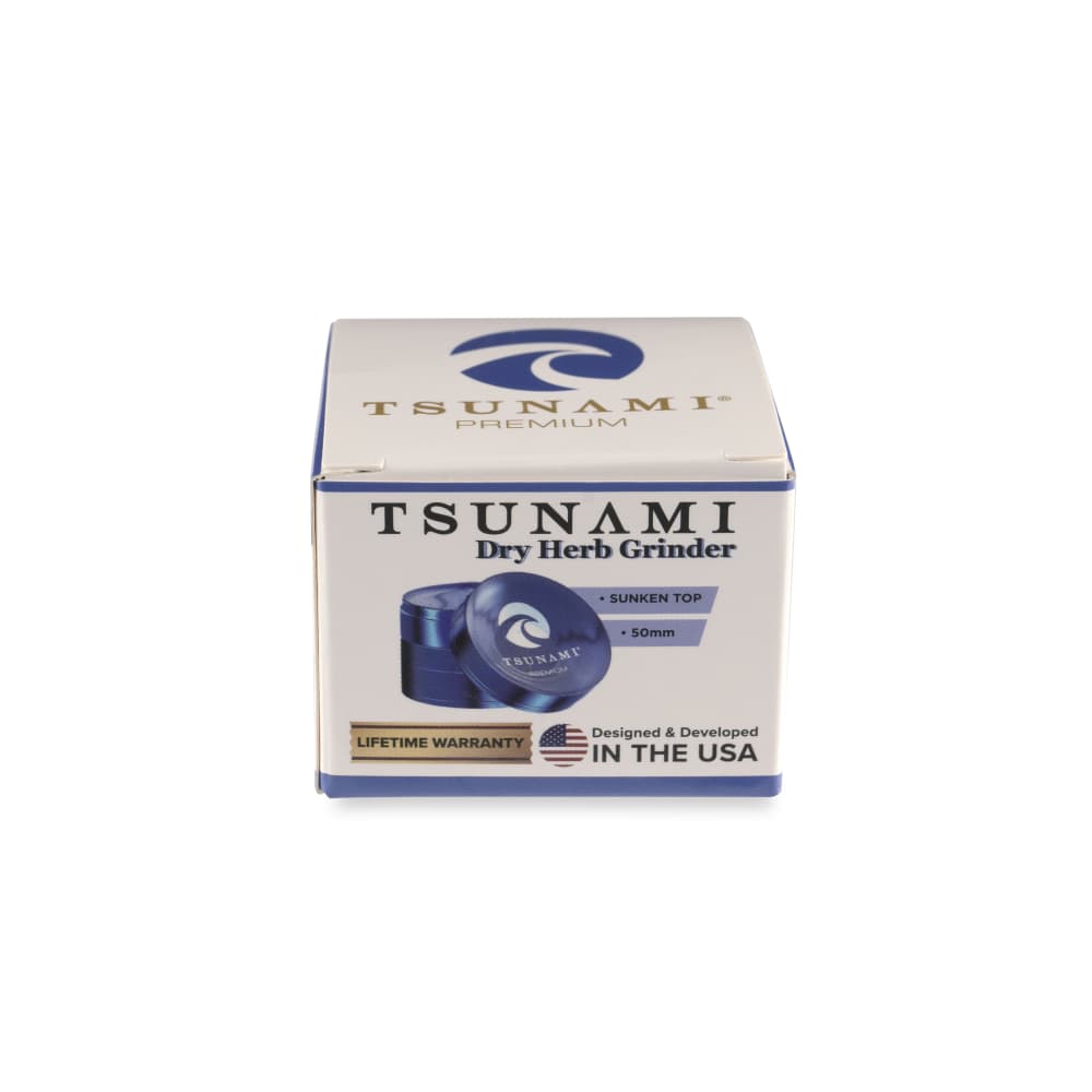Tsunami Sunken Top 50mm 4-Piece Grinder - Discreet Smoker