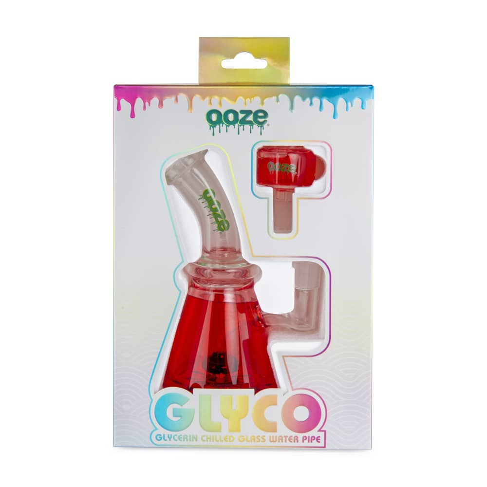 Ooze Glyco Bong Glycerin Chilled Glass Water Pipe - Discreet Smoker