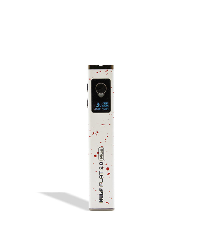 Wulf Mods Flat Plus 2.0 510 Thread Battery, White-Red Spatter
