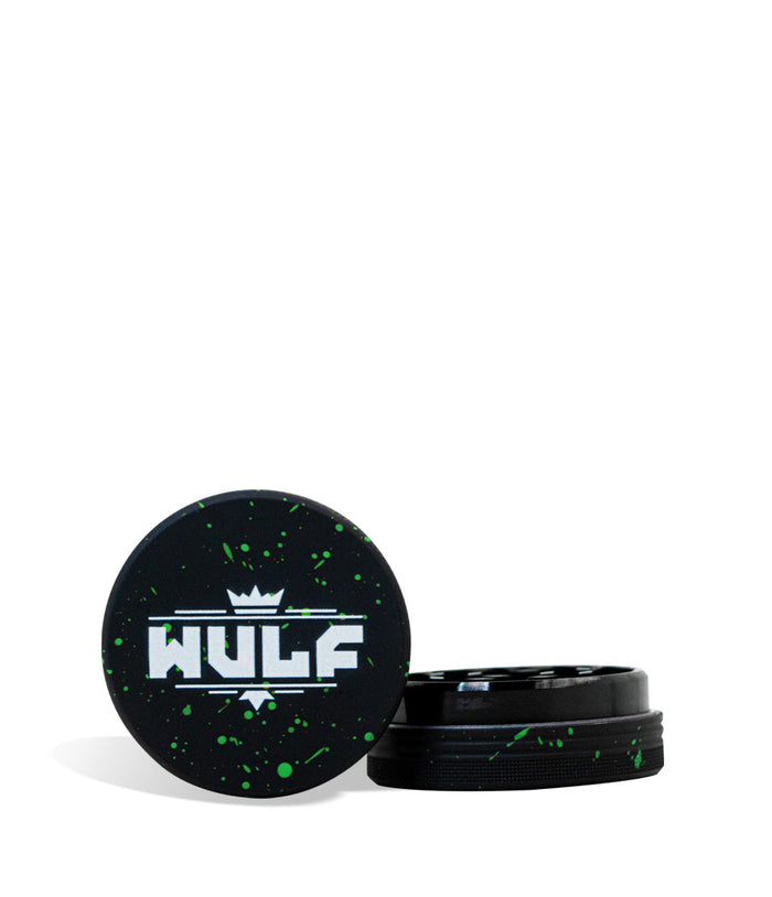 Wulf Mods 2pc 50mm Spatter Grinder, Black-Green Spatter