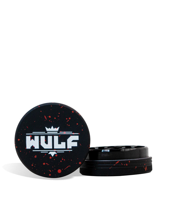 Wulf Mods 2pc 65mm Spatter Grinder, Black-Red Spatter