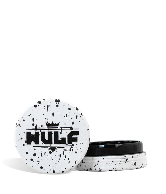 Wulf Mods 2pc 65mm Spatter Grinder, White-Black Spatter