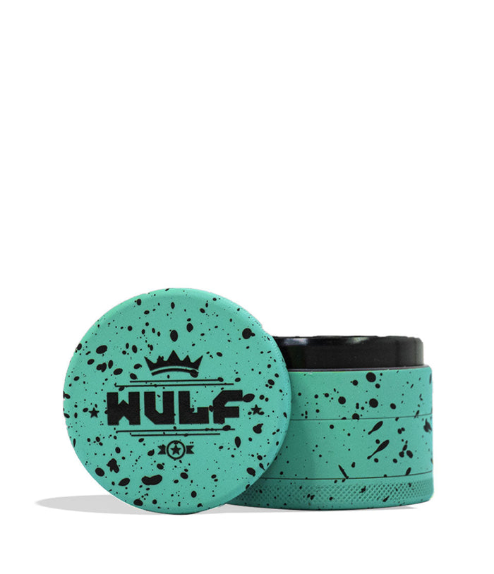 Wulf Mods 4pc 65mm Spatter Grinder, Teal-Black Spatter