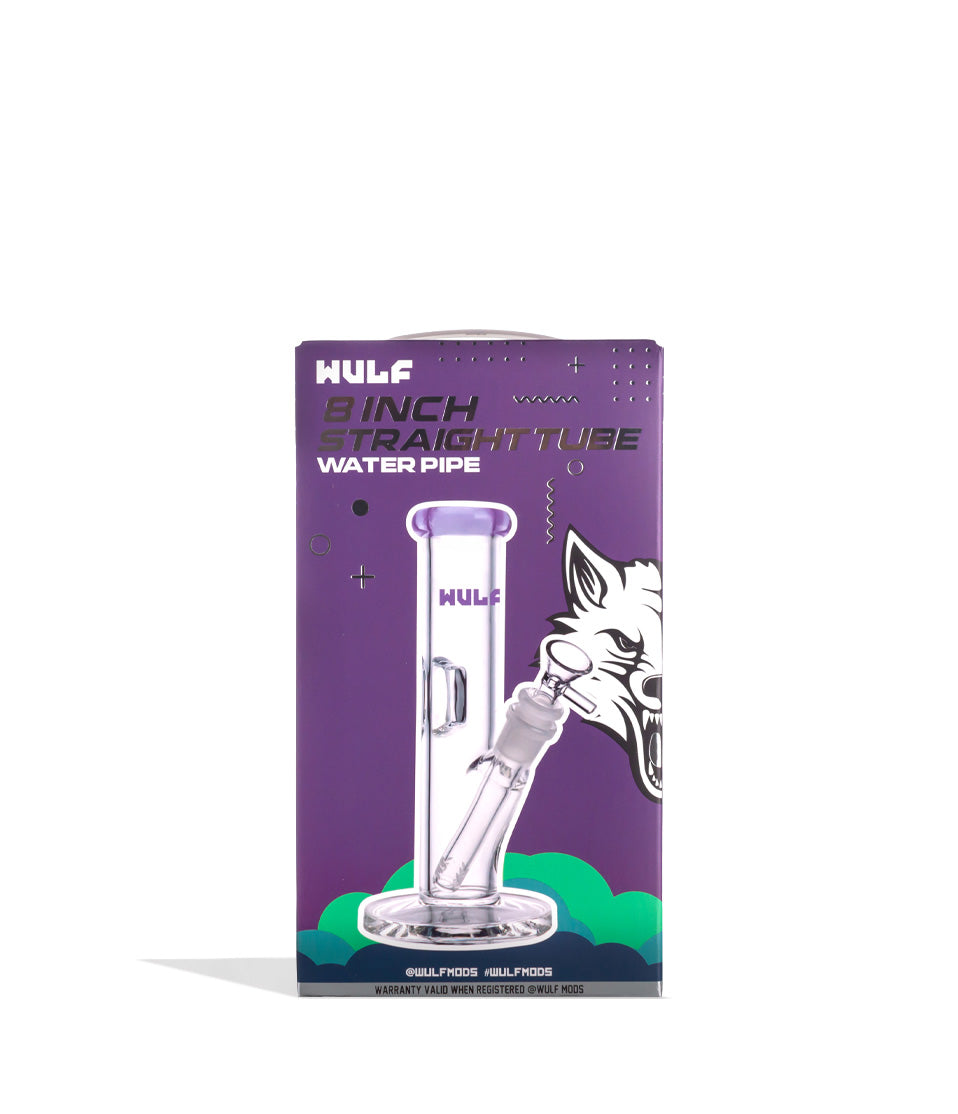 Wulf Mods 5mm 8inch Straight Water Pipe - Discreet Smoker