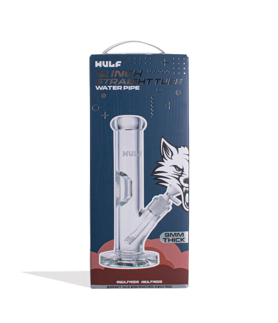 Wulf Mods 9mm 12inch Straight Water Pipe - Discreet Smoker