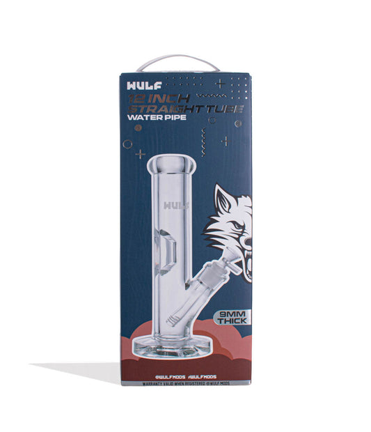 Wulf Mods 9mm 12inch Straight Water Pipe - Discreet Smoker
