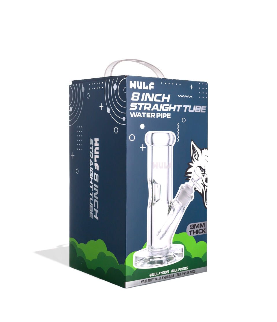 Wulf Mods 9mm 8inch Straight Water Pipe - Discreet Smoker