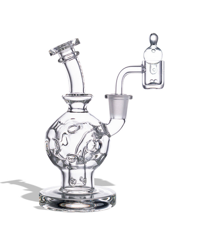 Wulf Mods Atom 14mm Dab Rig with Quartz Banger, Clear