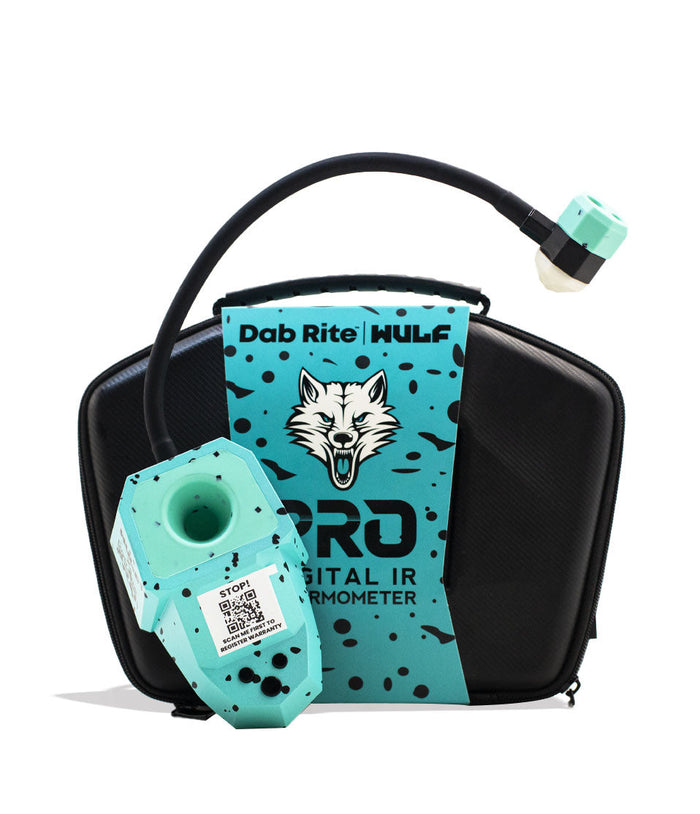 Wulf Mods Dab Rite Pro Digital IR Thermometer, Teal-Black Spatter
