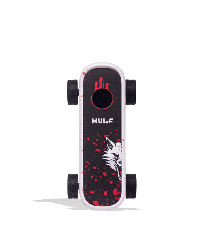 Wulf Mods Deck Skateboard Voltage 510 Battery, White-Red Spatter