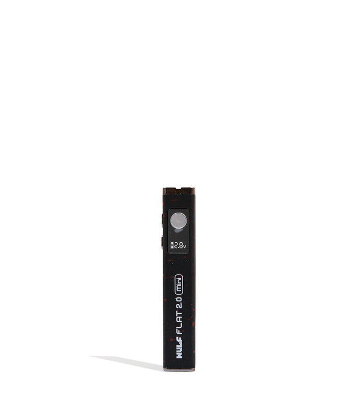 Wulf Mods Flat Mini 2.0 Variable Voltage Battery, Black-Red Spatter