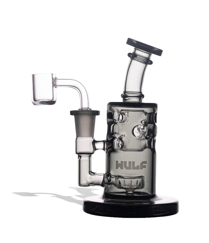 Wulf Mods Shift 14mm Dab Rig with Quartz Banger, Smoke