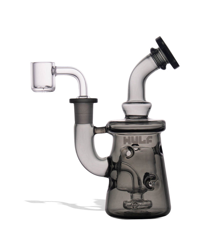Wulf Mods Torq 14mm Dab Rig with Quartz Banger, Smoke