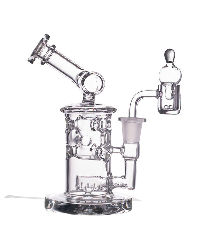 Wulf Mods Tyde 14mm Dab Rig with Quartz Banger, Clear