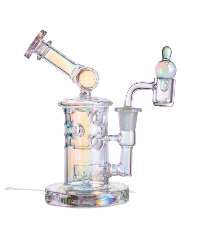 Wulf Mods Tyde 14mm Dab Rig with Quartz Banger, Full Color