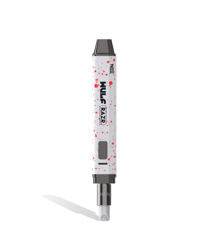 Wulf Mods RAZR Nectar Collector and Hot Knife, White-Red Spatter