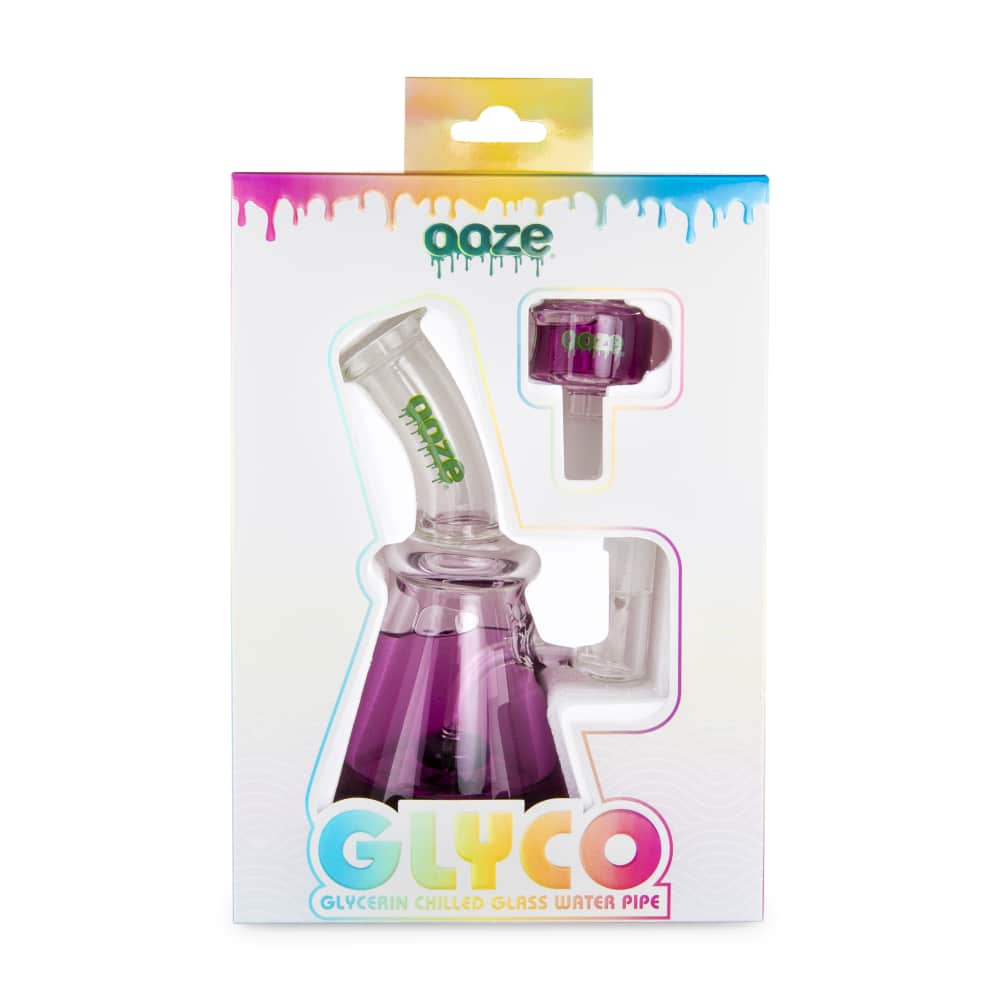Ooze Glyco Bong Glycerin Chilled Glass Water Pipe - Discreet Smoker