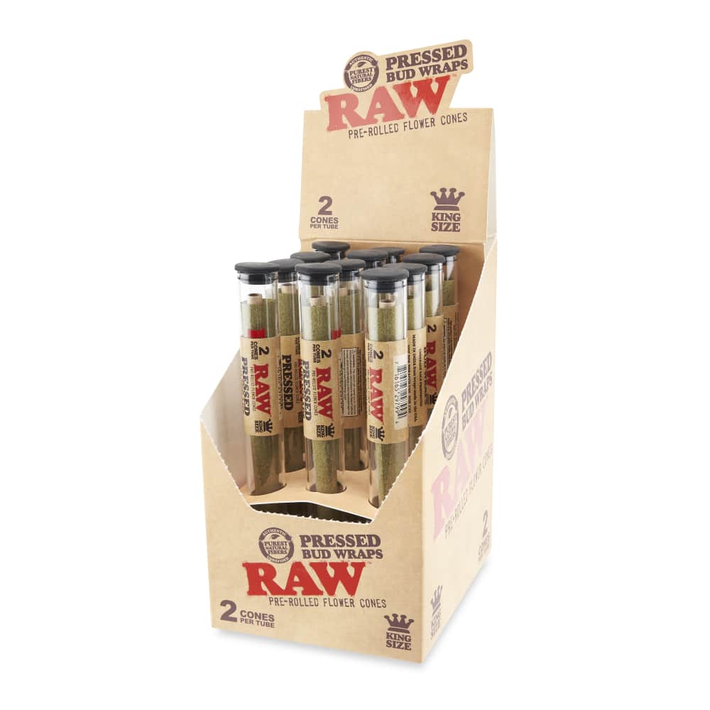 King Size Raw Pressed Bud Cones 12ct – King Size 2pk Tubes - Discreet Smoker