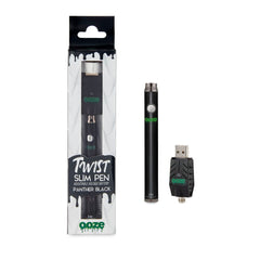 Ooze Slim Twist 510 Thread 320 mAh CBD Vape Pen Battery + USB Charger - Discreet Smoker