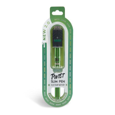 Ooze Twist Slim Pen 2.0 510 Thread Vaporizer Battery - Discreet Smoker
