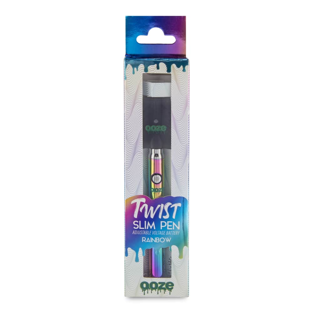 Ooze Slim Twist 510 Thread 320 mAh CBD Vape Pen Battery + USB Charger - Discreet Smoker