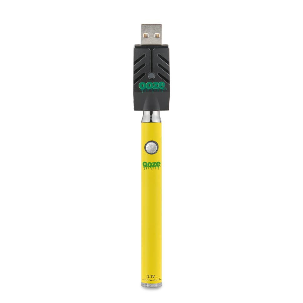 Ooze Slim Twist 510 Thread 320 mAh CBD Vape Pen Battery + USB Charger - Discreet Smoker