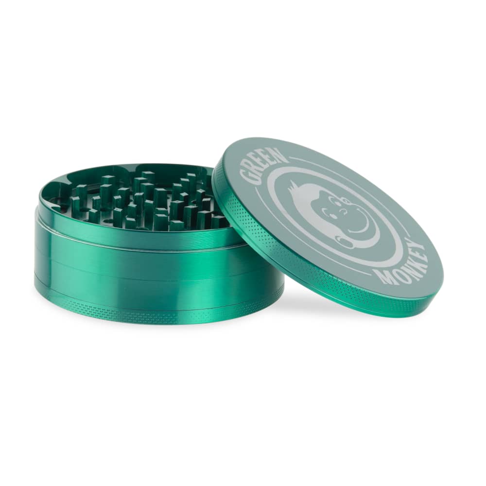 Green Monkey Grinder - Capuchin 4pc - 100mm - Discreet Smoker