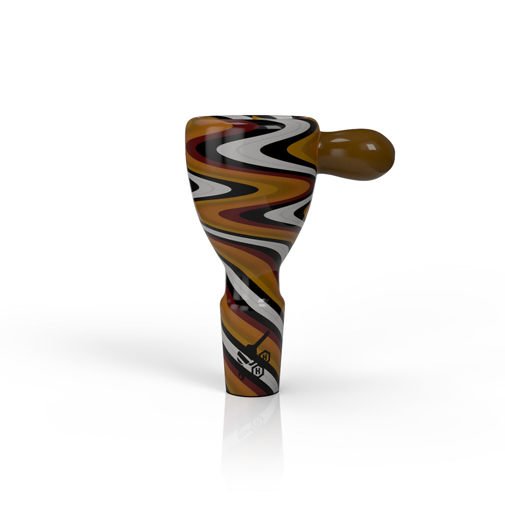 WIG WAG STRIPPED BONG BOWL PIECES - Discreet Smoker