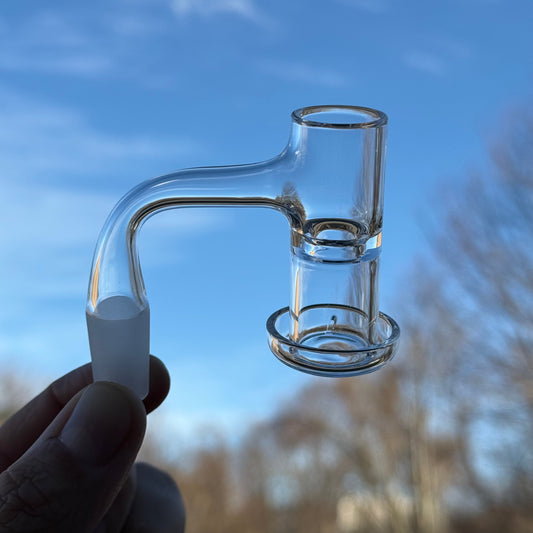 Full Weld Terp Slurper Thick Barrel Set 14MM 90 Male - Discreet Smoker