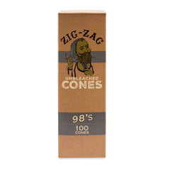 Zig Zag 98s Size Unbleached Mini Bulk Cones  100ct