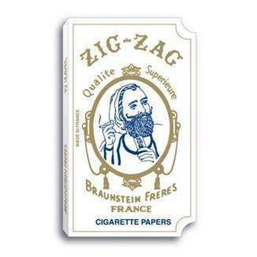 Zig-Zag White Leaves - 24ct - Discreet Smoker
