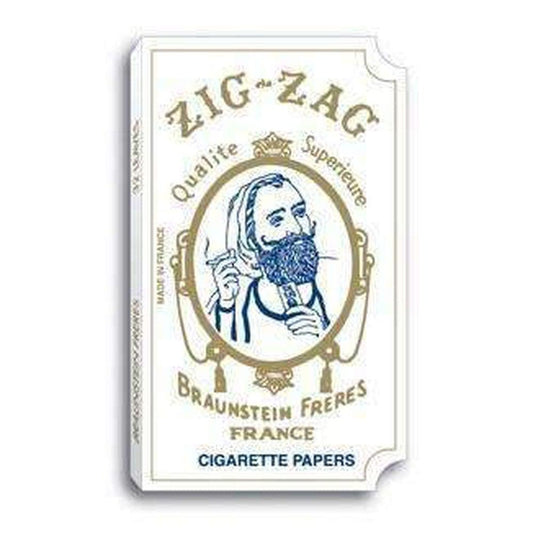 Zig-Zag White Leaves - 24ct - Discreet Smoker