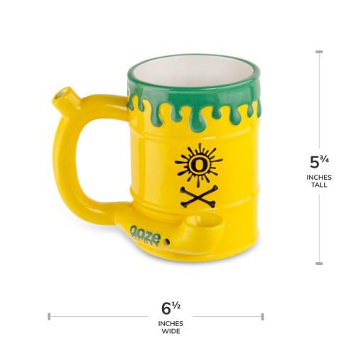 Ooze Ceramic Mug - Toxic Waste Barrel - Discreet Smoker