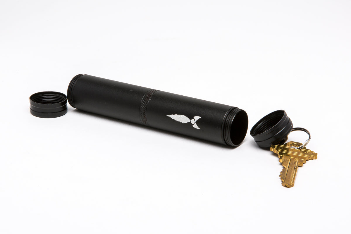 King Size Smell Proof Tube Container - Front View Both Sides Open