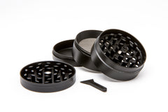 4 Piece Grinder Open with Cleaning Tool