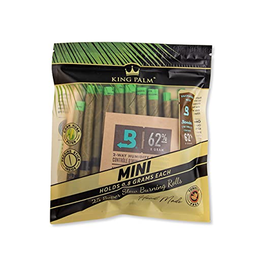 King Palm Natural Pre Rolled Palm Leafs (Pack of 25)